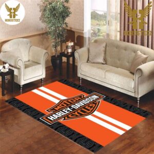 Harley Davidson Logo Luxury Brand Living Room Carpet Rugs