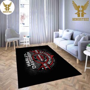 Harley Davidson Logo Luxury Brand Living Room Rug Carpet
