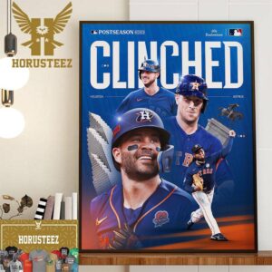 Houston Astros Clinched Seventh Straight MLB Postseason Appearance Home Decor Poster Canvas