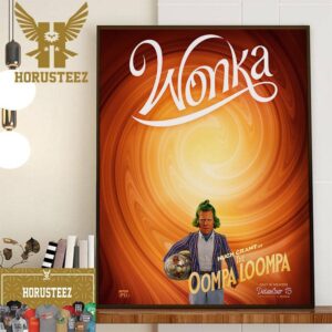 Hugh Grant as an Oompa-Loompa in Wonka Movie Home Decor Poster Canvas
