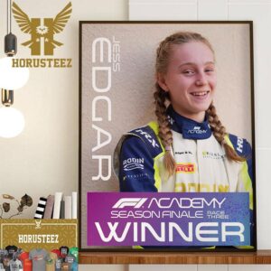 Jess Edgar Is The F1 Academy Season Finale Race Three Winner Home Decor Poster Canvas