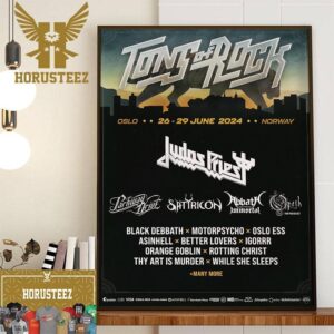 Judas Priest At Tons Of Rock Oslo Norway 26-29 June 2024 Home Decor Poster Canvas