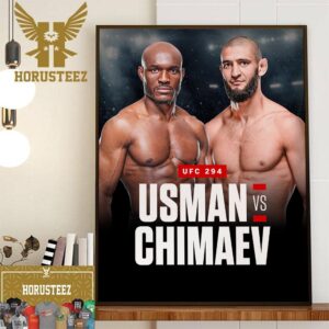 Kamaru Usman Vs Khamzat Chimaev In A Middleweight Bout At UFC 294 Home Decor Poster Canvas