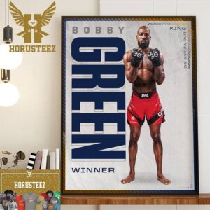 King Bobby Green Back-To-Back Wins at UFC Vegas 80 Home Decor Poster Canvas