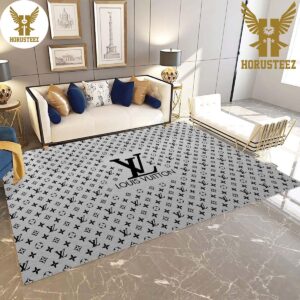 Louis Vuitton Logo Rug Hypebeast Living Room Bedroom Carpet Fashion Luxury Brand Floor Decor