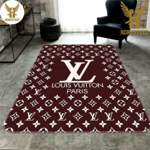 Louis Vuitton Paris Printing Logo Luxury Brand Carpet Rug Limited Edition