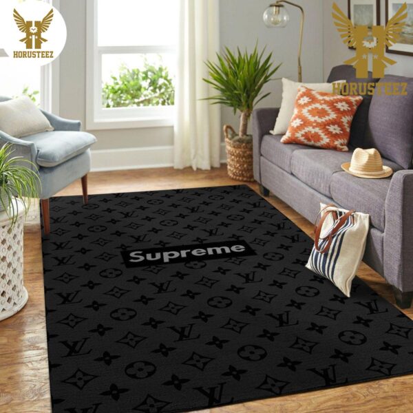 Louis Vuitton Supreme Area Rug Hypebeast Fashion Luxury Brand Living Room Carpet Floor Decor