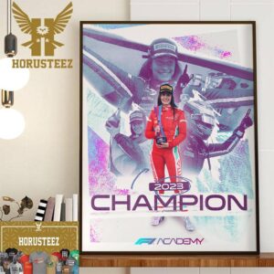 Marta Garcia For The 2023 F1 Academy Champions Home Decor Poster Canvas