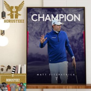 Matt Fitzpatrick Is The 2023 Alfred Dunhill Links Championship Champion Home Decor Poster Canvas