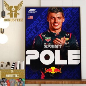 Max Verstappen Takes F1 Sprint Pole At US GP Home Decor Poster Canvas