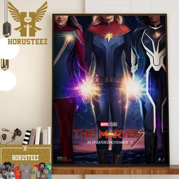 New Poster For The Marvels of Marvel Studios Inspired Art By Fan Home Decor Poster Canvas