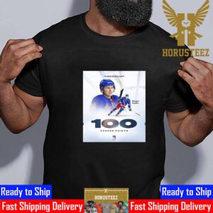 New York Rangers Kaapo Kakko 100 Career Points Unisex T-Shirt