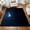 Queen Gucci Black Color Luxury Brand Carpet Rug Limited Edition