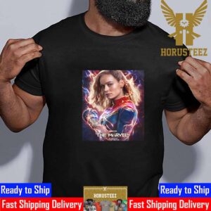Official Poster For Brie Larson as Carol Danvers Captain Marvel In The Marvels Movie Of Marvel Studios Unisex T-Shirt