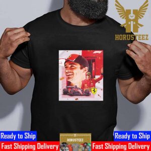 Official Poster For Happy Birthday To Charles Leclerc Of Scuderia Ferrari F1 Team Unisex T-Shirt
