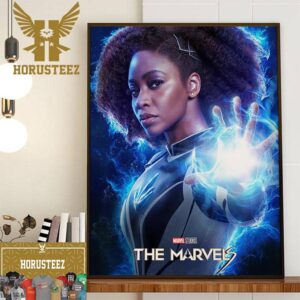 Official Poster For Teyonah Parris as Monica Rambeau In The Marvels Movie Of Marvel Studios Home Decor Poster Canvas