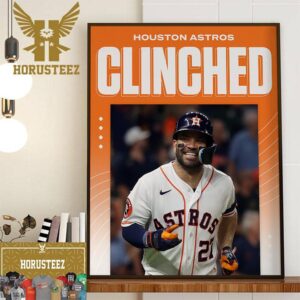 On The Final Day Of The Season The Astros Have Clinched The AL West Home Decor Poster Canvas
