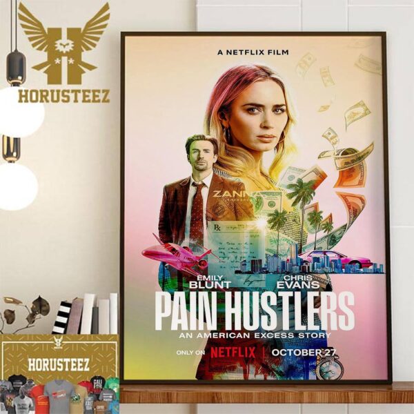 Pain Hustlers Official Poster Home Decor Poster Canvas