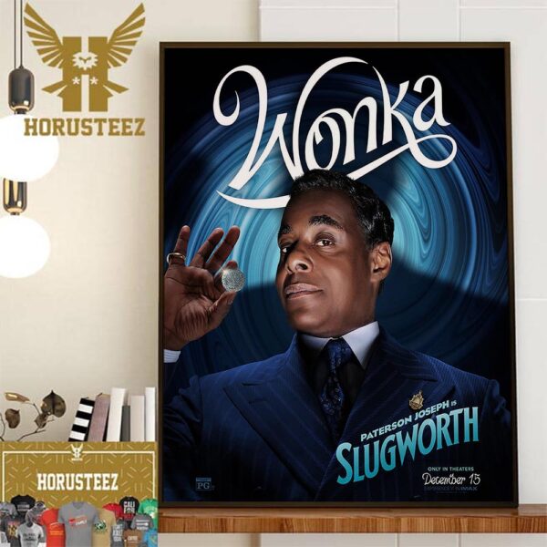 Paterson Joseph as Arthur Slugworth in Wonka Movie Home Decor Poster Canvas