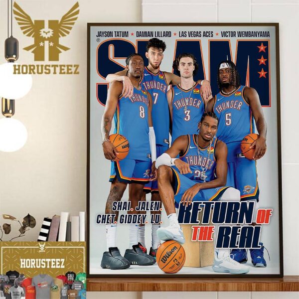Return Of The Real OKC Thunder on Cover SLAM 247 Home Decor Poster Canvas