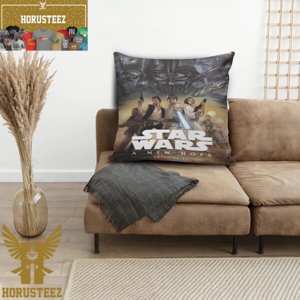 Star Wars A New Hope Ep IV Poster Pillow
