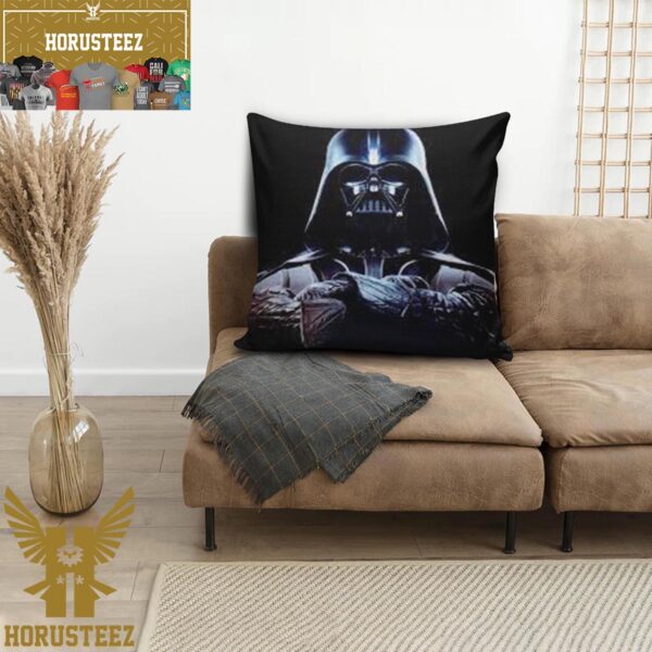 Star Wars Darth Vader In Black Background Throw Pillow Case