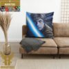 Star Wars Luke Skywalker With His Green Lightsaber Animated Decorative Pillow