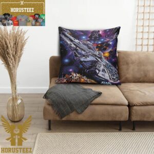 Star Wars Millennium Falcon In The Wars Between Han-Solo And Darth Vader Decorative Pillow