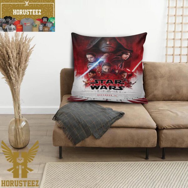Star Wars The Last Jedi Movie Poster Decorative Pillow