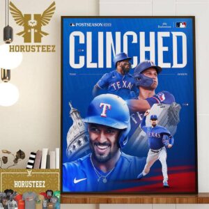 Texas Rangers Are Back In The MLB Postseason For The First Time Since 2016 Home Decor Poster Canvas