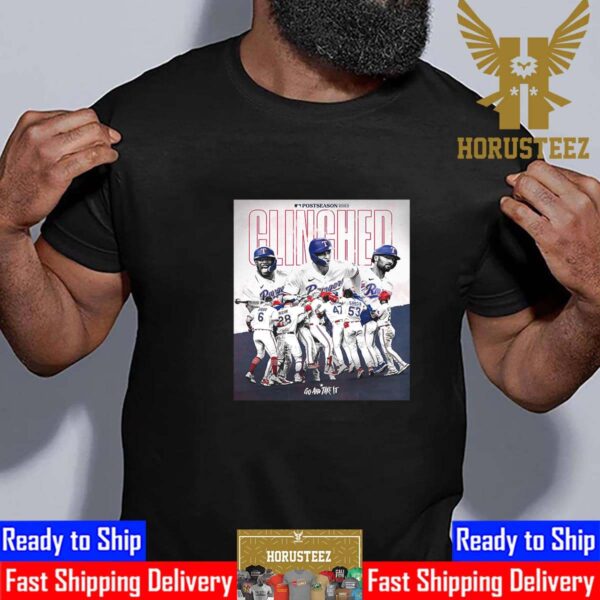 Texas Rangers Clinched 2023 MLB Postseason Bound Unisex T-Shirt