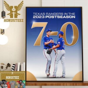 Texas Rangers In The 2023 MLB Postseason Home Decor Poster Canvas