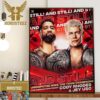 Seth Rollins Vs Drew McIntyre For WWE World Heavyweight Champion At WWE Crown Jewel Home Decor Poster Canvas