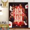 The First Back To Back WNBA Champions Since 2002 Are The Las Vegas Aces And The 2023 WNBA Champions Home Decor Poster Canvas