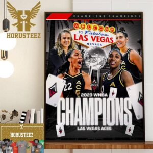 The Las Vegas Aces Are Back To Back WNBA Champions 2023 Home Decor Poster Canvas