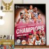 The Las Vegas Aces Repeat As Champions 2022 2023 The First Repeat Champions Since The Los Angeles Sparks In 2001 And 2002 Home Decor Poster Canvas