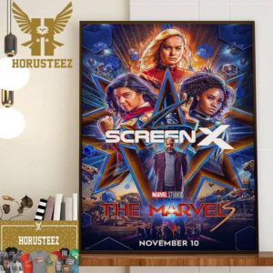 The Marvels Movie Of Marvel Studios ScreenX Poster Home Decor Poster Canvas