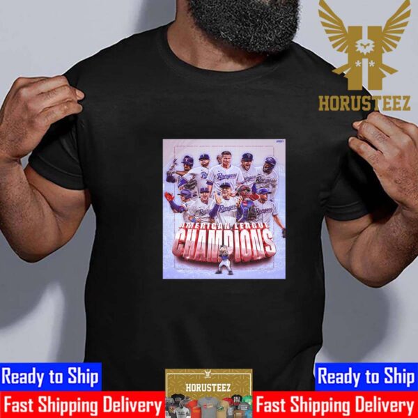 The Texas Rangers Are 2023 AL Champions And World Series Bound Unisex T-Shirt