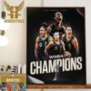 The Las Vegas Aces Win Second Straight Title 2022 2023 Back To Back WNBA Champions Home Decor Poster Canvas