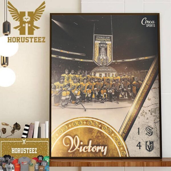 Vegas Born The Golden Age Vegas Golden Knights Are Stanley Cup Champions 2023 Home Decor Poster Canvas