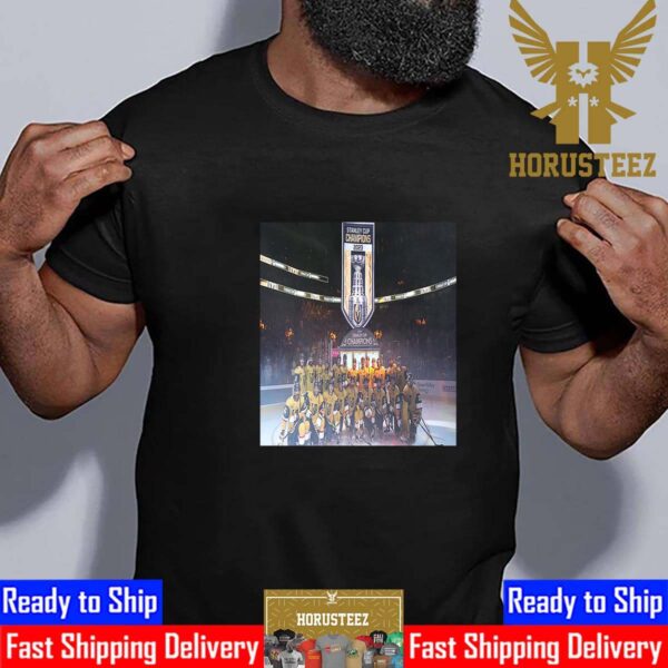 Vegas Golden Knights Raise 2022-23 Stanley Cup Championship Banner Unisex T-Shirt
