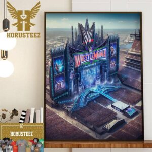 WWE WrestleMania 100 Stage Home Decor Poster Canvas