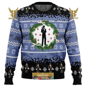 007 James Bond Gifts For Family Christmas Holiday Ugly Sweater