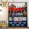 2023 CUSA Mens Cross Country All-Conference First Team Home Decor Poster Canvas
