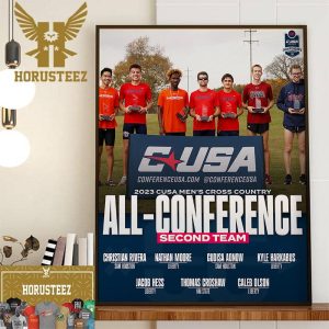 2023 CUSA Mens Cross Country All-Conference Second Team Home Decor Poster Canvas