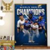 Reggie Jackson And Corey Seager For Only Players To Win World Series MVP With Two Teams Home Decor Poster Canvas