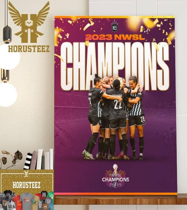 2023 NWSL Champions Are NJ NY Gotham FC Home Decor Poster Canvas