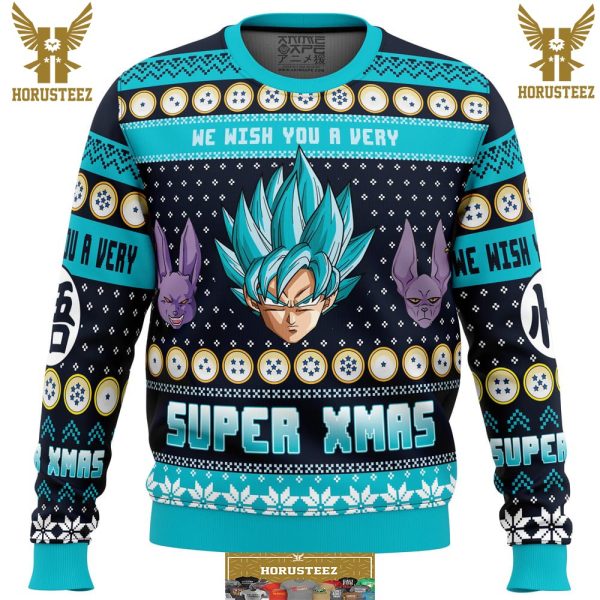 A Very Saiyan Christmas Dragon Ball Z Gifts For Family Christmas Holiday Ugly Sweater