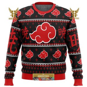 Akatsuki Naruto Gifts For Family Christmas Holiday Ugly Sweater