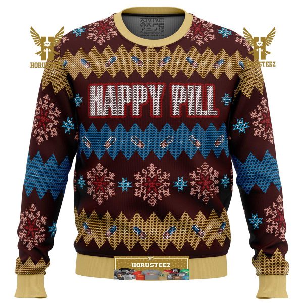 Akira Happy Pill Gifts For Family Christmas Holiday Ugly Sweater